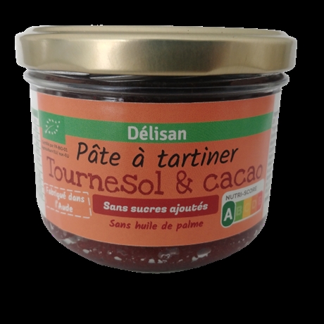 Pâte à tartiner Tournesol&Cacao